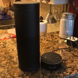 Amazon echo and dot black